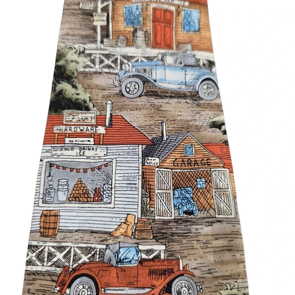 Tango by Max Raab Americana Series Country Garage Silk Necktie House Car‎